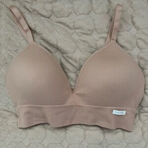 Tahari Ribbed Bralette - Nude